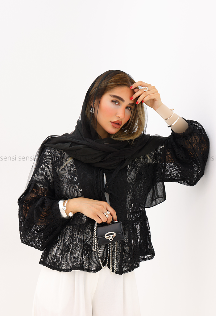 مانتو عروسکی گیپور کد1006095